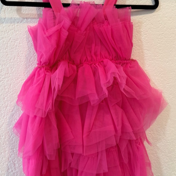 Pink Ruffled Kids Dress - Picture 4 of 5
